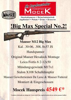 Mauser M12 Big Max, mit Leica Fortis 6 2-12x50, ohne Schiene 